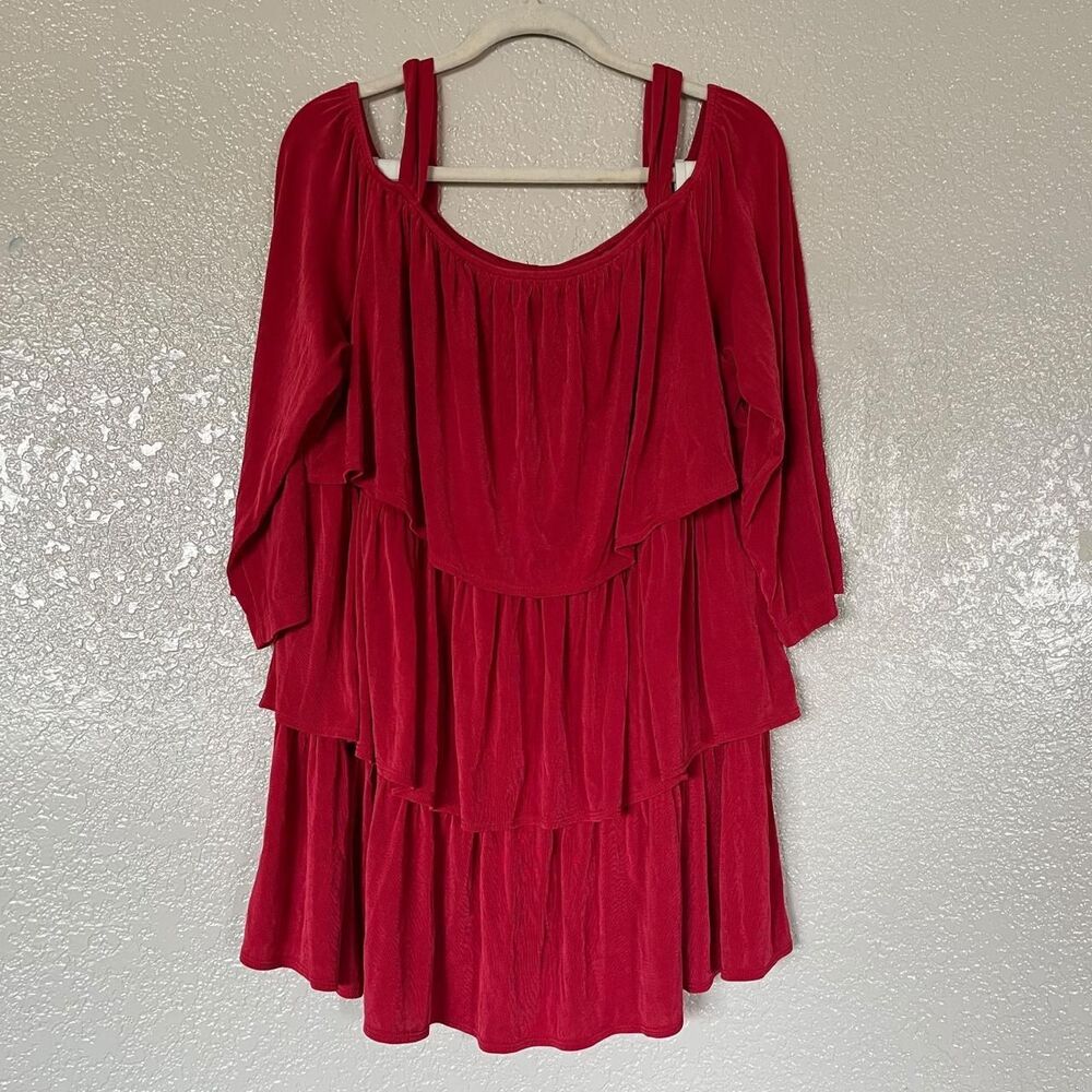 Slinky-brand Women's Red and Pink Dress